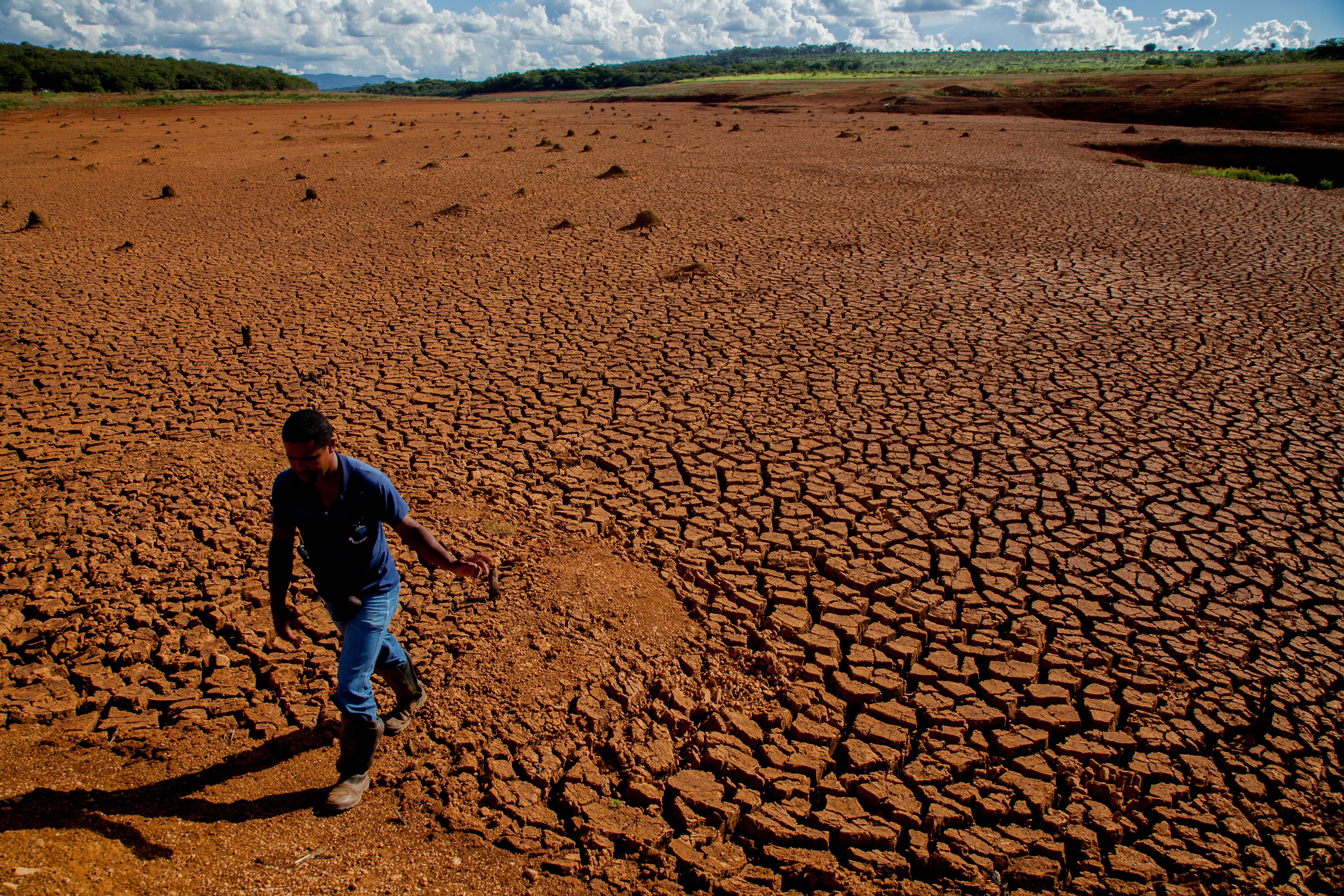 Von Trockenheit geplagtes Land in Brasilien